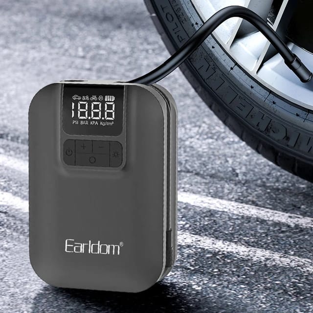 Earldom Digital Mini Car Electric Tire Portable Air Pump ET-V2