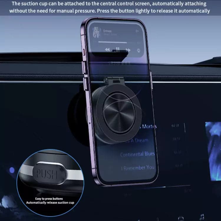 C1 Foldable Magnetic Car Phone Holder with Vacuum Adsorption