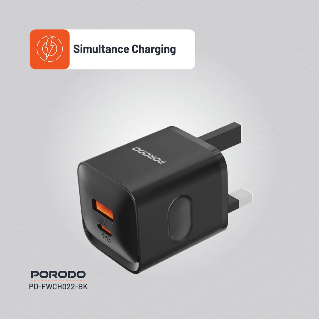 Porodo Dual port Wall Charger