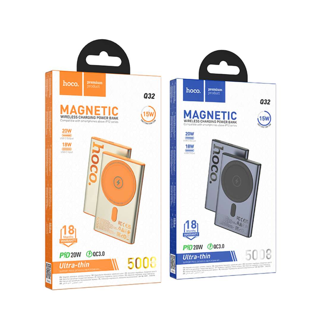 Hoco PD20W wireless magnetic 5000mAh power bank Q32