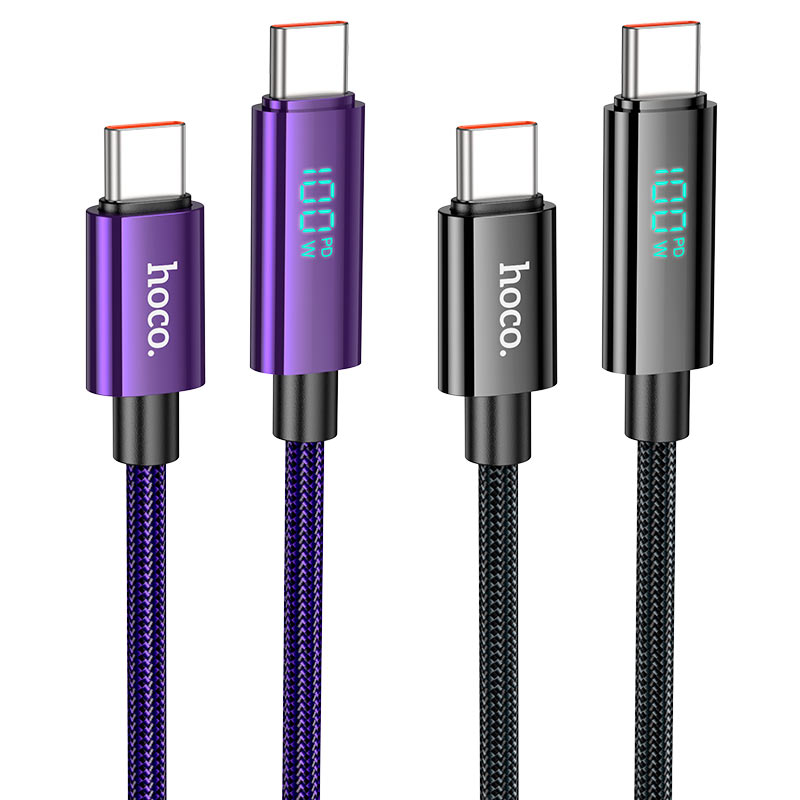 Hoco 100W Type-C to Type-C fast charging Cable U125