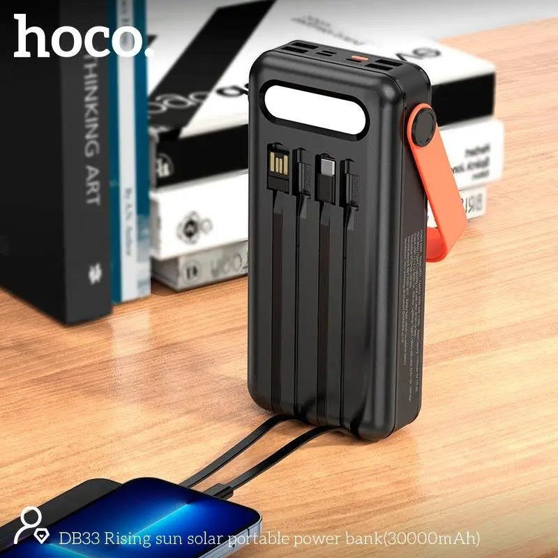HOCO DB33 Solar Charging Portable Power Bank 30000mAh