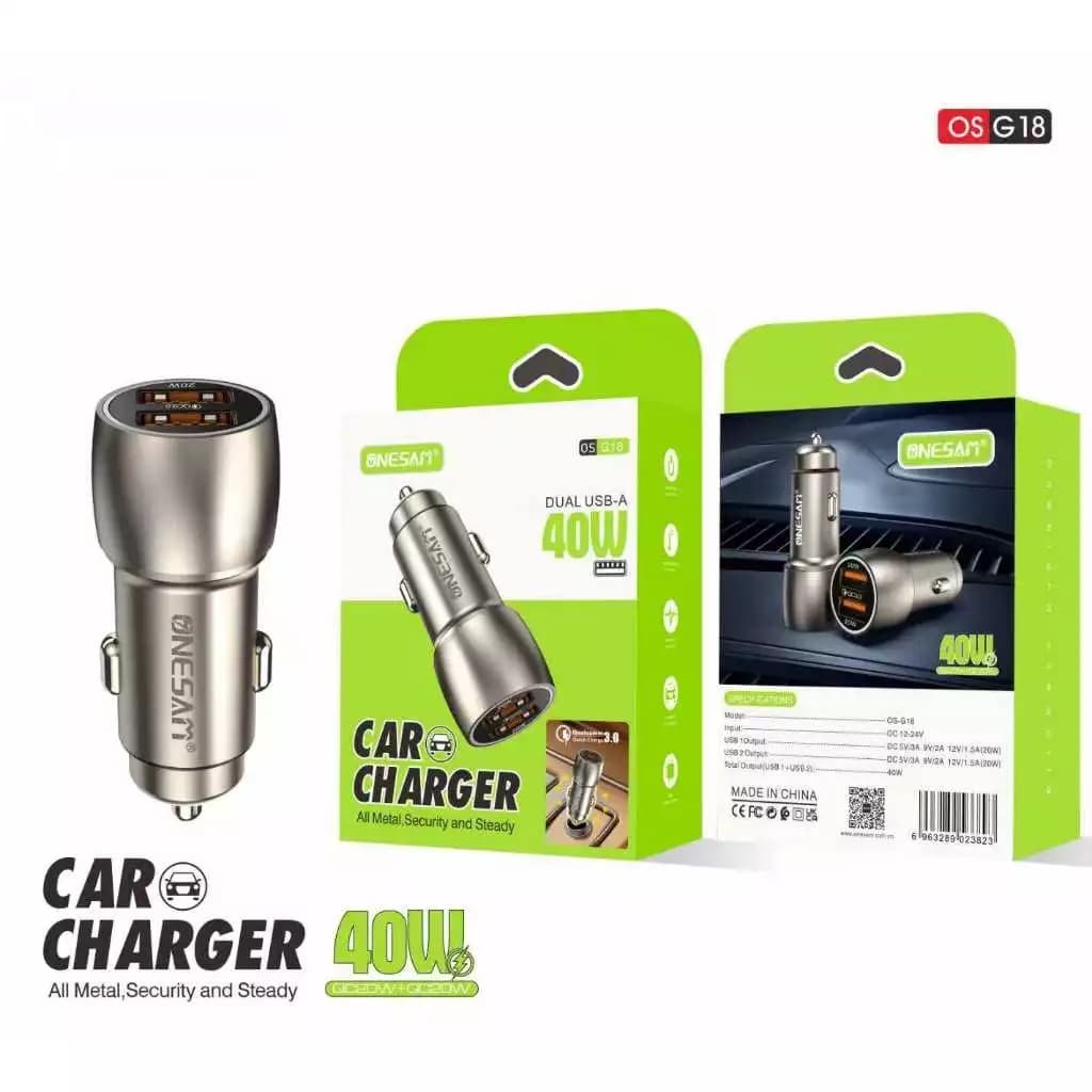 Onesam Metal Car Charger OS-G18