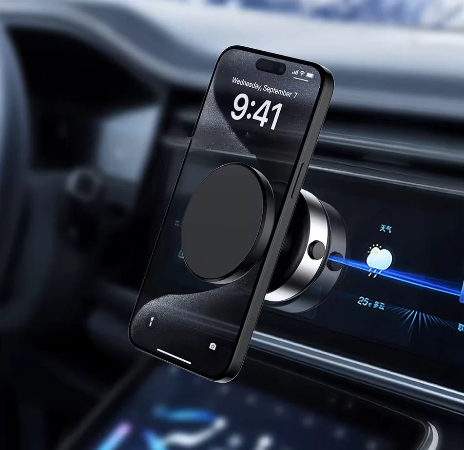 2in1 Magnetic Car Suction Phone Holder