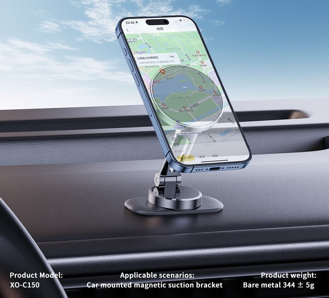 XO Magnetic 360° rotating holder with metal base C150