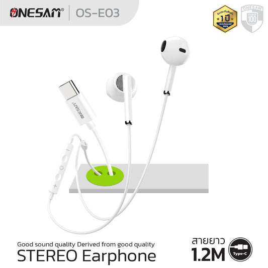 Onesam OS-E03 Type-C Wired Earphone