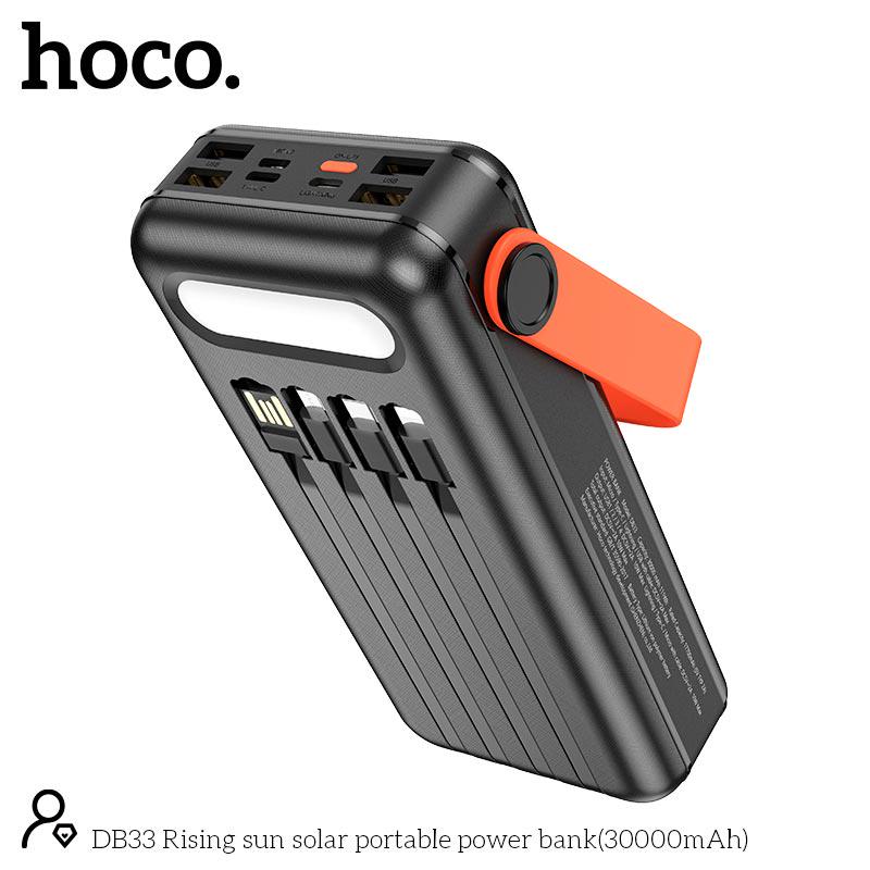HOCO DB33 Solar Charging Portable Power Bank 30000mAh