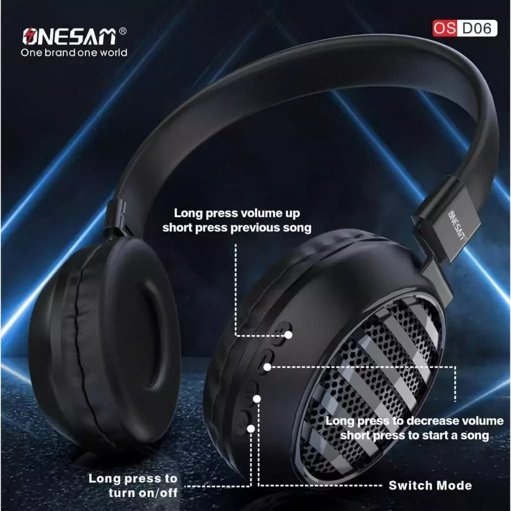 Onesam Foldable Wireless Headset OS-D06