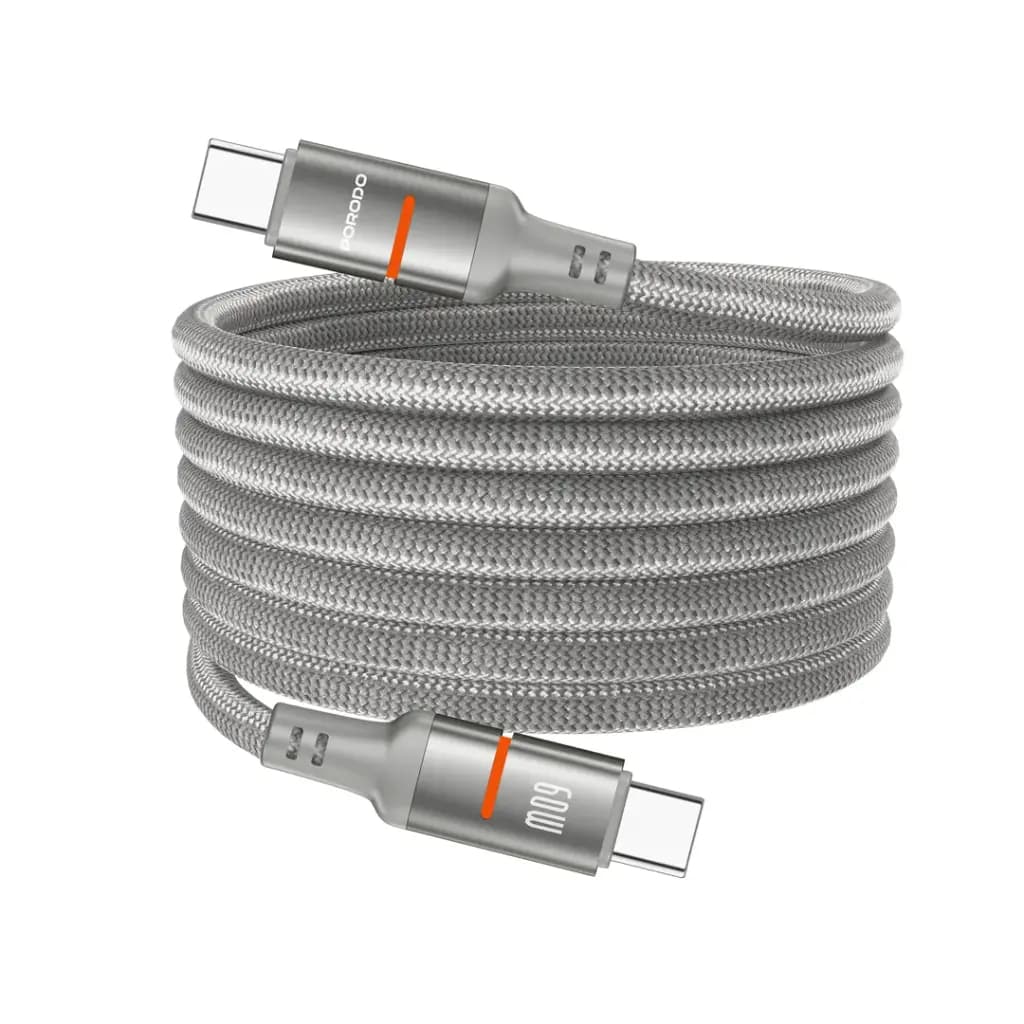 Porodo 60W Type-C to Type-C Magnetic Led Cable