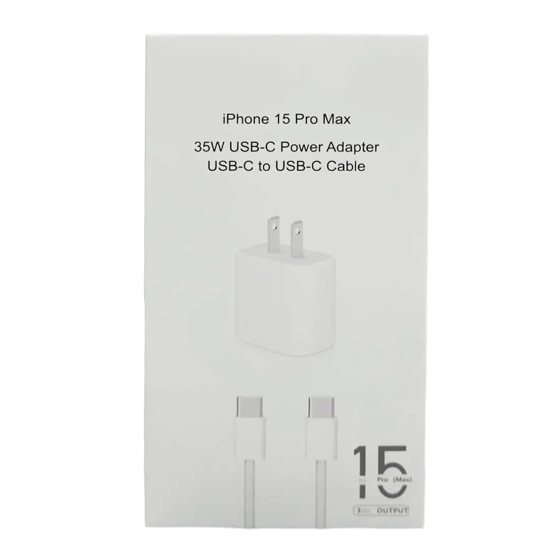35W Fast Charger USB-C Power Adapter With USB-C to C Cable