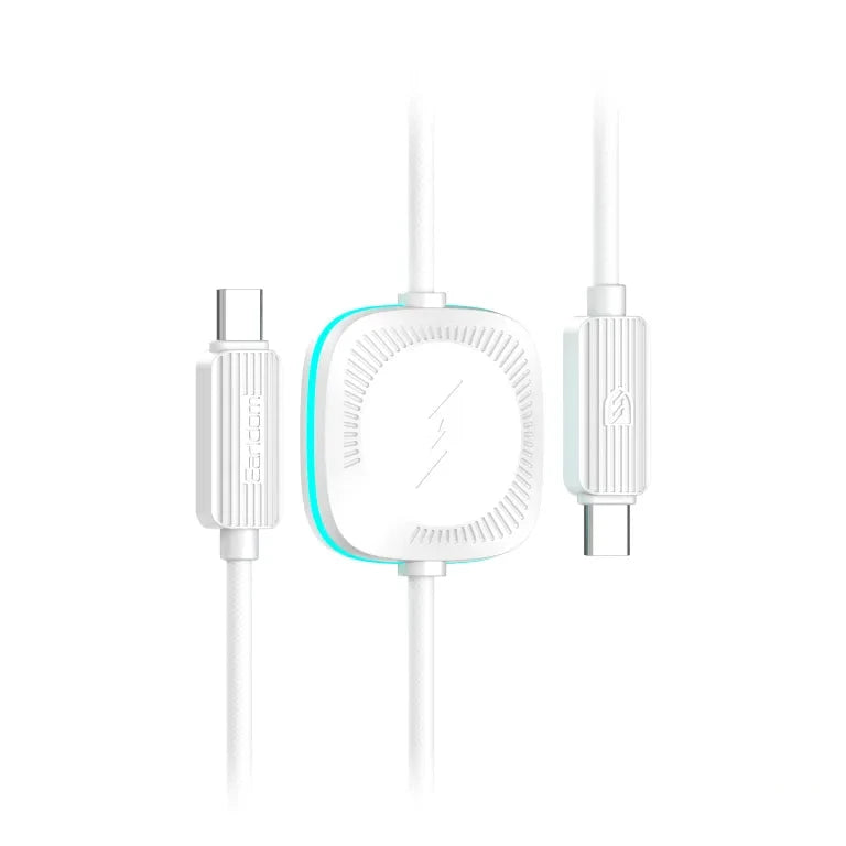 Earldom 60W 2-in-1 USB-C to USB-C Charging Cable For Watch & Mobiles