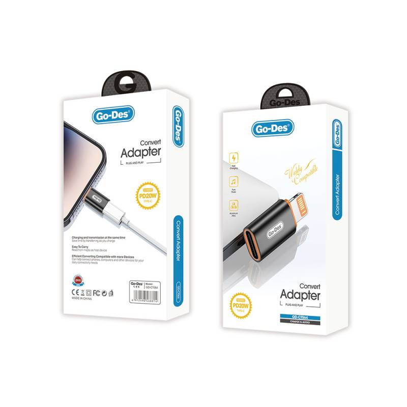 Go-Des GD-CT064 Type-C to Lightning PD20W Converter