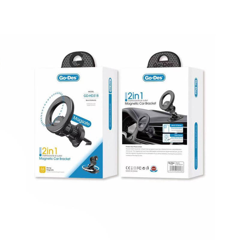 Go-Des GD-HD318 2-in-1 Magnetic Car Bracket