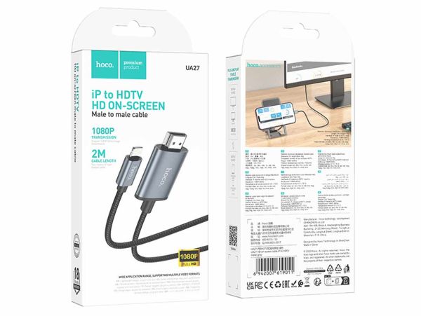 Hoco Cable Lightning to HDMI Cable UA27 2Meter