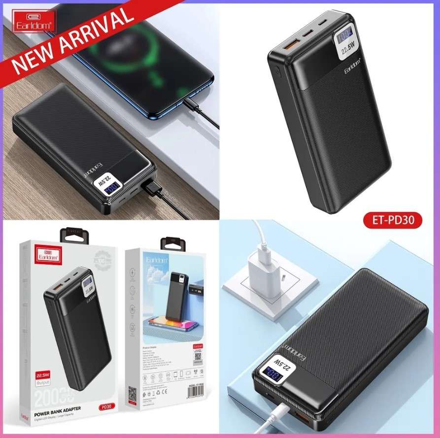 Earldom 20000mAh Power Bank 22.5W PD30