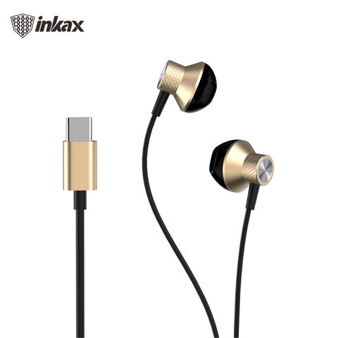 Inkax E02 1.2M Type-C port Wired Headphones