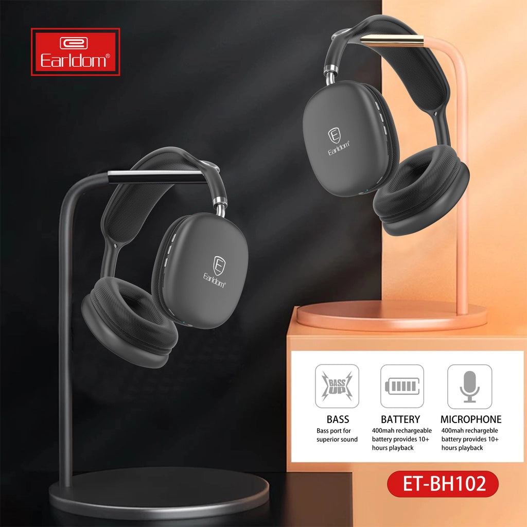 Earldom Bluetooth Headset With Turn On, Turn Off LED Light BH-102