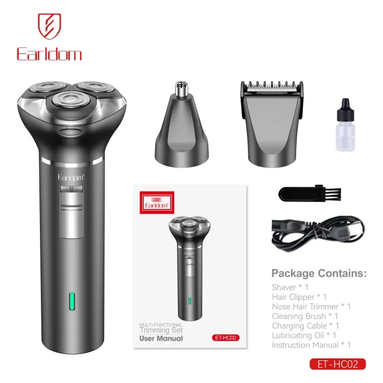 Earldom 3 in 1 rechargeable shaving kit for men ET-HC02