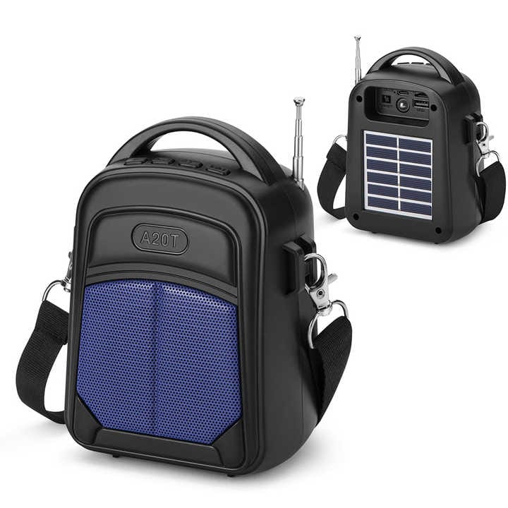 Bag Design Solar Powered portable Wireless mini BT Speaker YG-A20