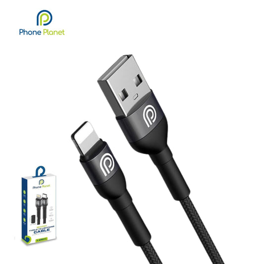 Phone Planet PJ-AC-005 Aluminum Alloy USB-A to Lightning Braided Cable