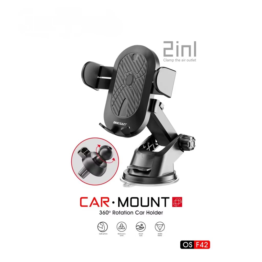 Onesam 360° Rotation 2in1 Car Mount F42