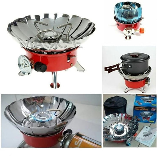 Portable Outdoor Folding Windproof Camping Gas Stove Burner K-203