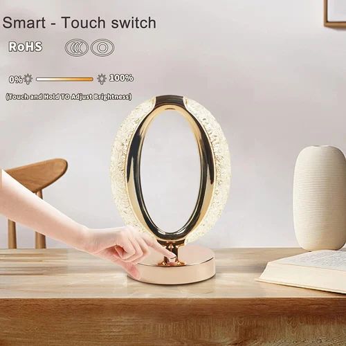 Oval Shape Crystal Led Table Lamp