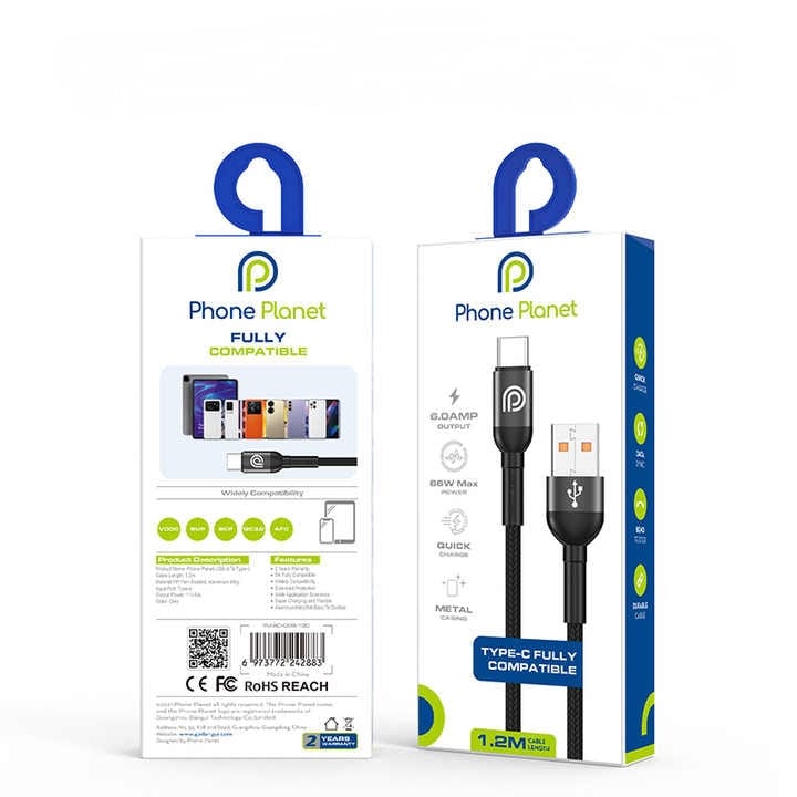 Phone Planet PJ-AC-008 USB Type-C Cable Fast Charging