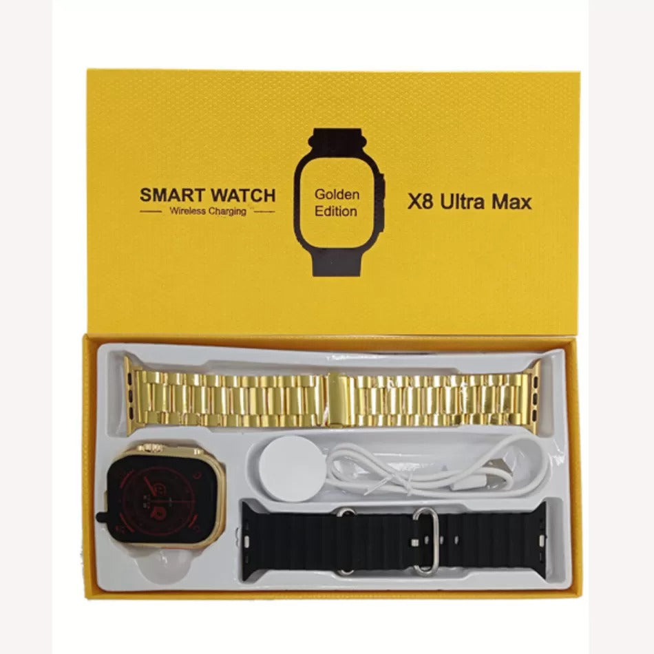 Smart Watch Golden Edition 2.2Inch Large Display (X8 ULTRA MAX)