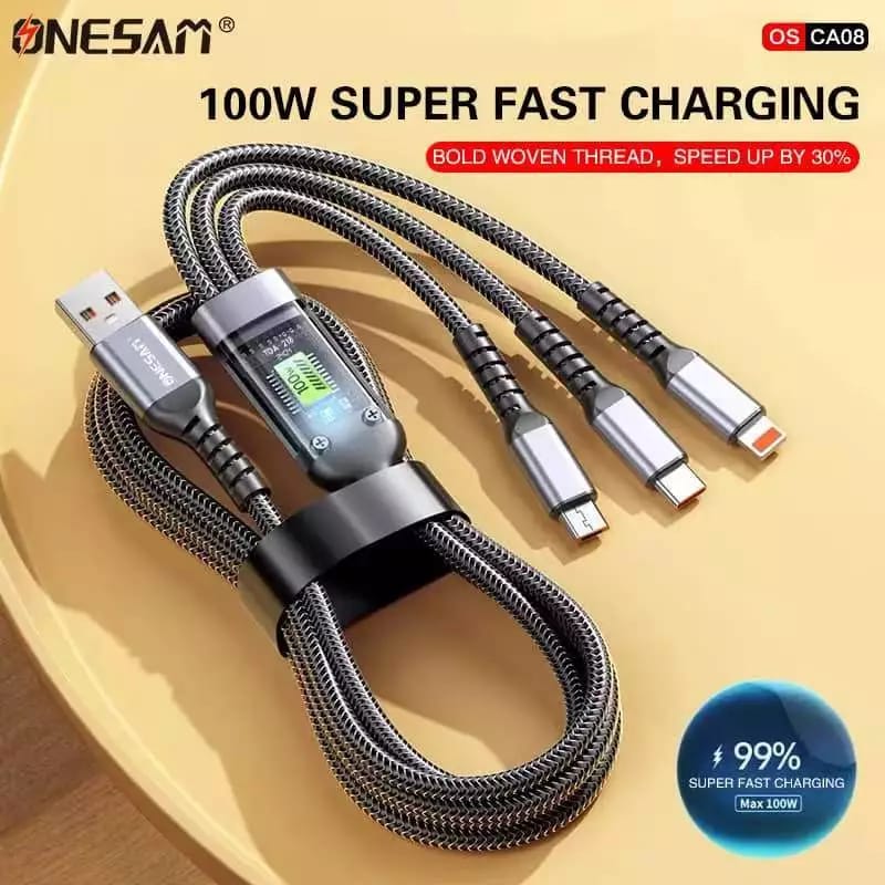 Onesam 100W 3in1 Data Cable CA08