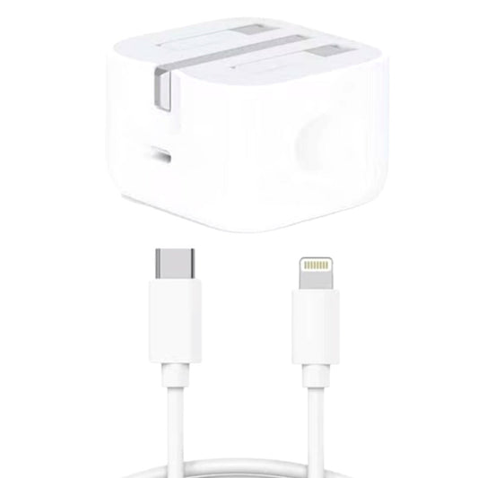 Power Adapter USB-C 20W with USB-C to Lightning Cable