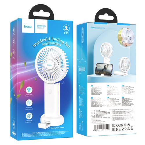 Hoco F15 folding Fan with Mobile Stand