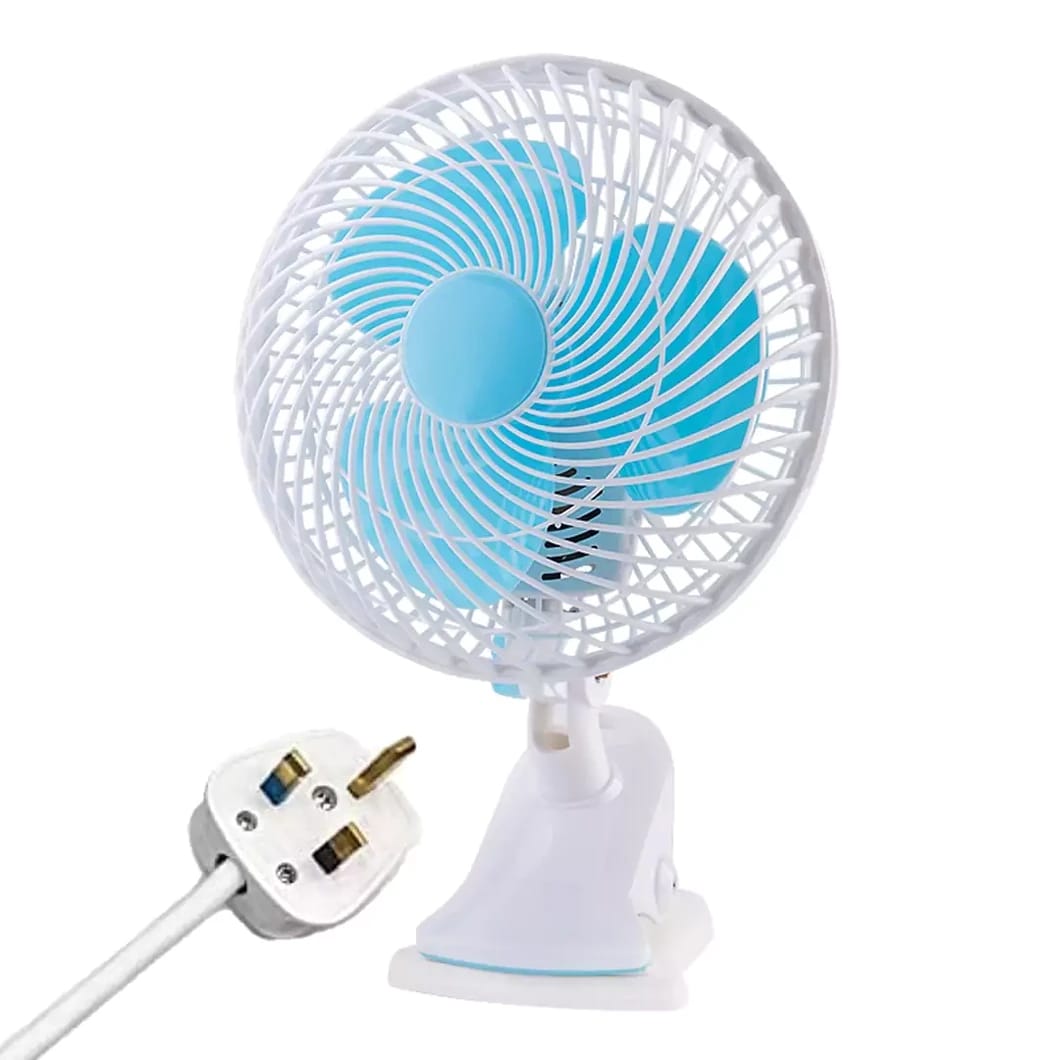 Electric Clip-On Rotating Desk Fan – Bobyan Gold Accessories