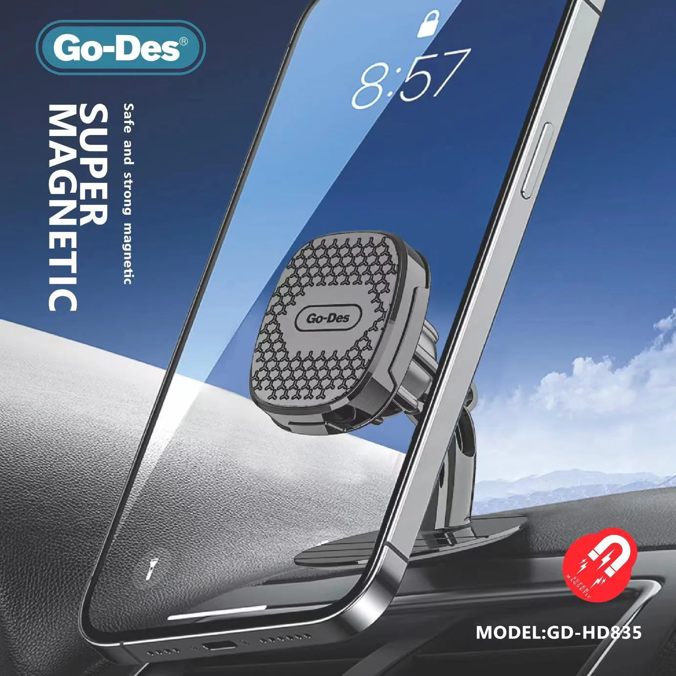 Go-Des GD-HD835 Magnetic Car Holder