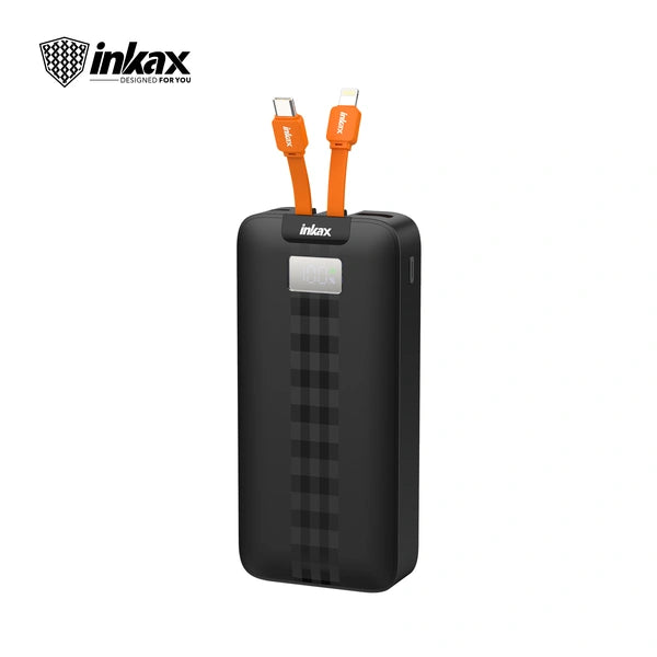 Inkax 20000mAh QC22.5W PD20W Power Bank - Black