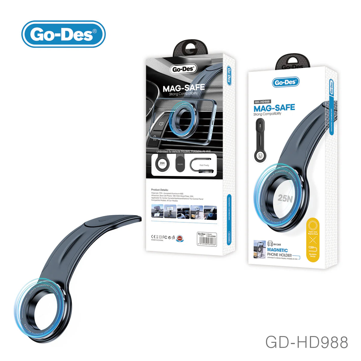 Go-Des GD-HD988 Magnetic Car Bracket