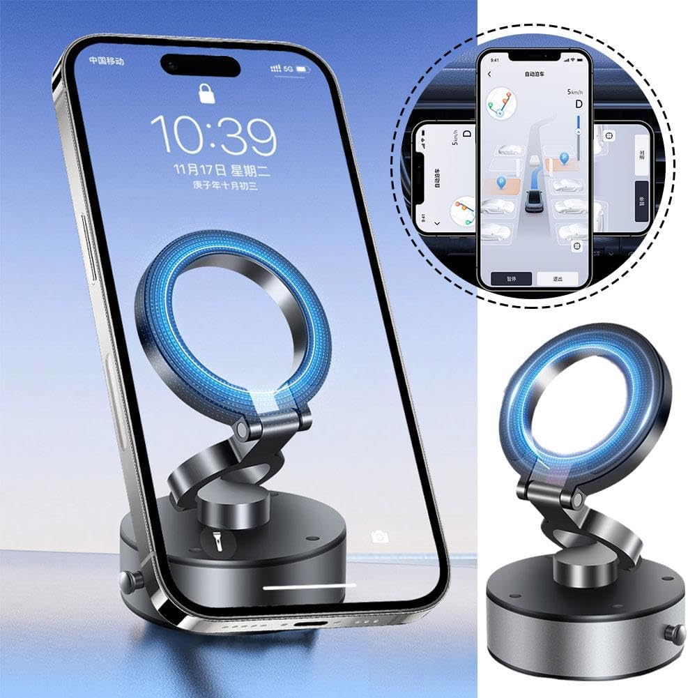 360° Rotation Vacuum Electric Suction Magnetic Phone Holder D1