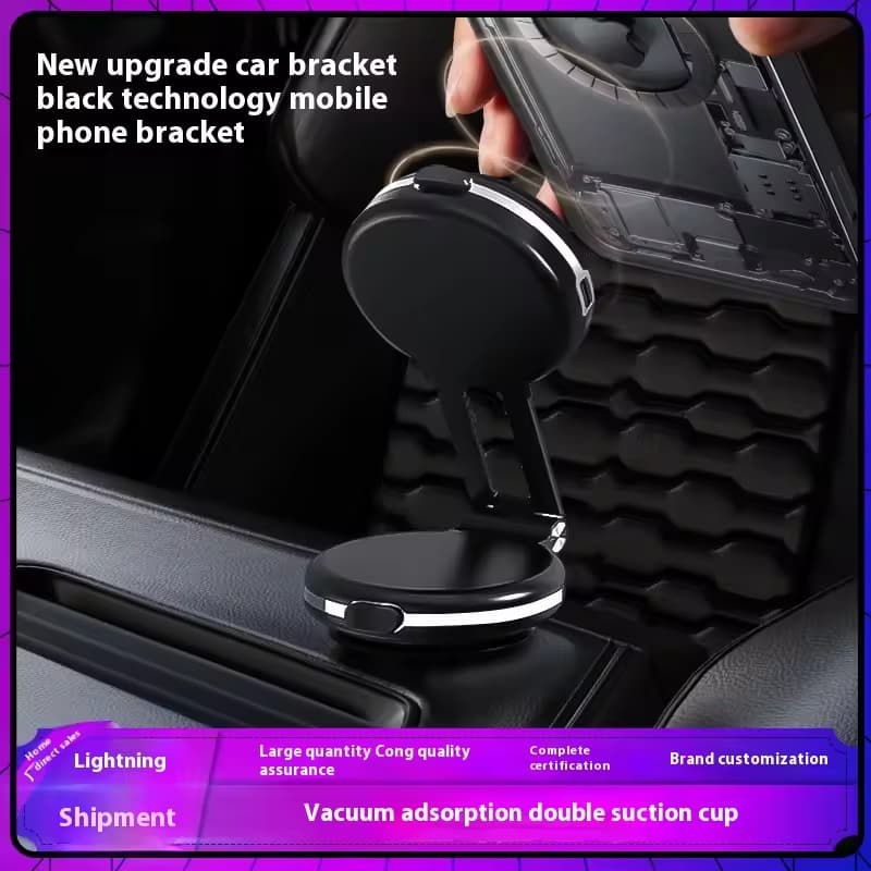 Car Dual Suction Vacuum Phone Holder