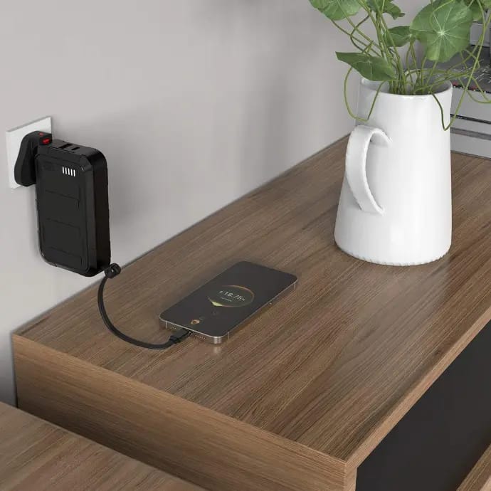 Porodo 10000mAh Wall Charger/Power Bank