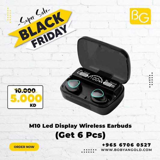 M10 Led Display Wireless Earbuds