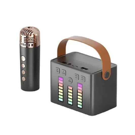 Wireless Bluetooth Q-2 Mini Portable Karaoke Speaker with 1 Wireless Microphone