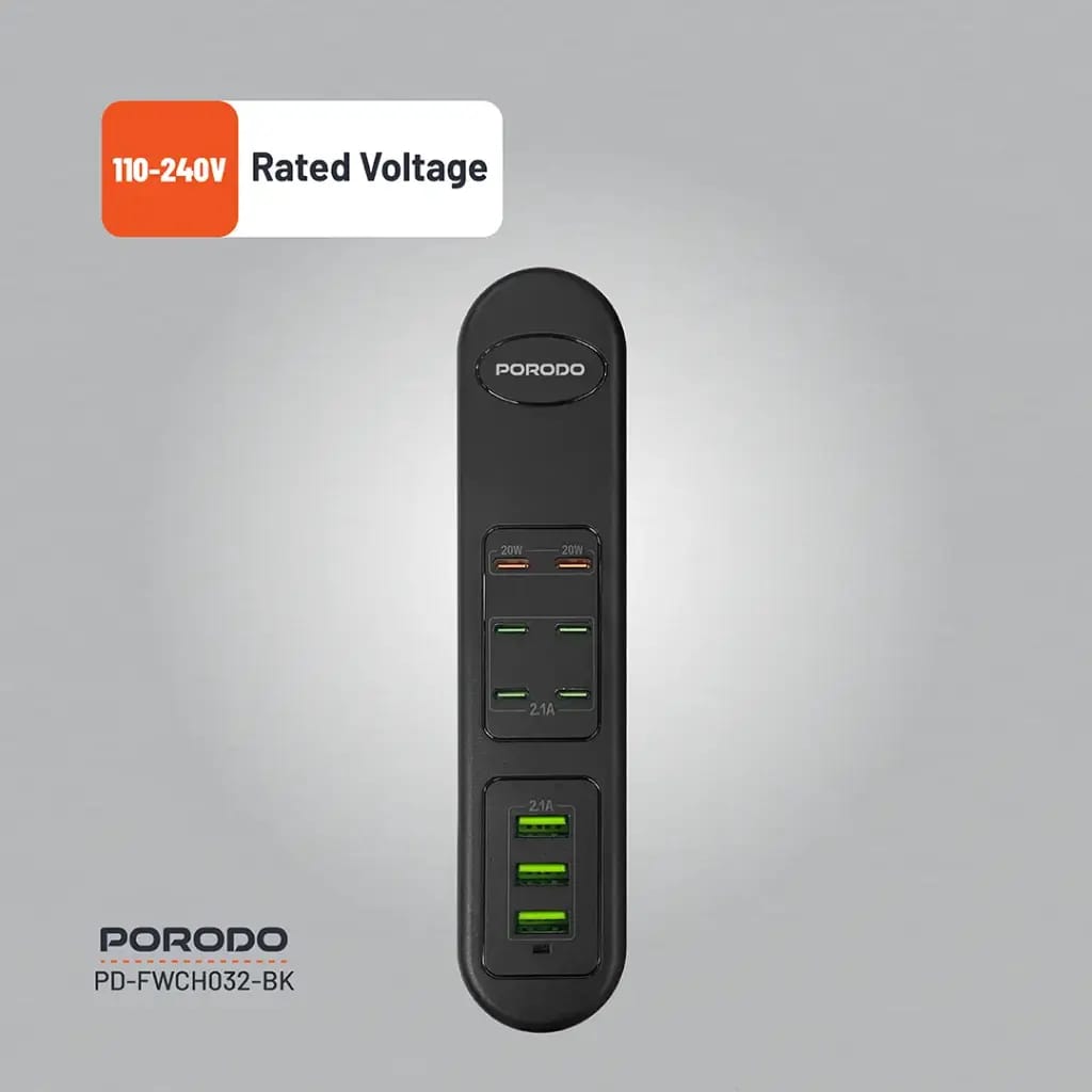 Porodo 50W Multi-Port USB Charging HUB FWCH032