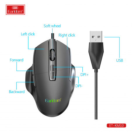 Earldom 7-KEY RGB Gaming Mouse ET-KM10