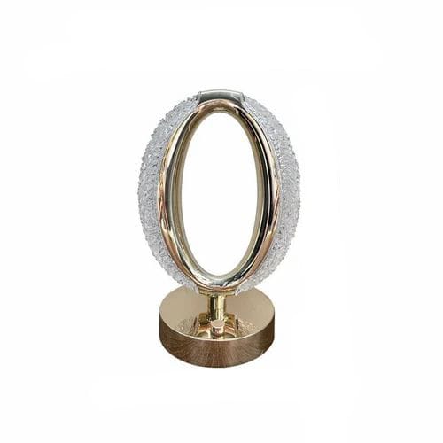 Oval Shape Crystal Led Table Lamp