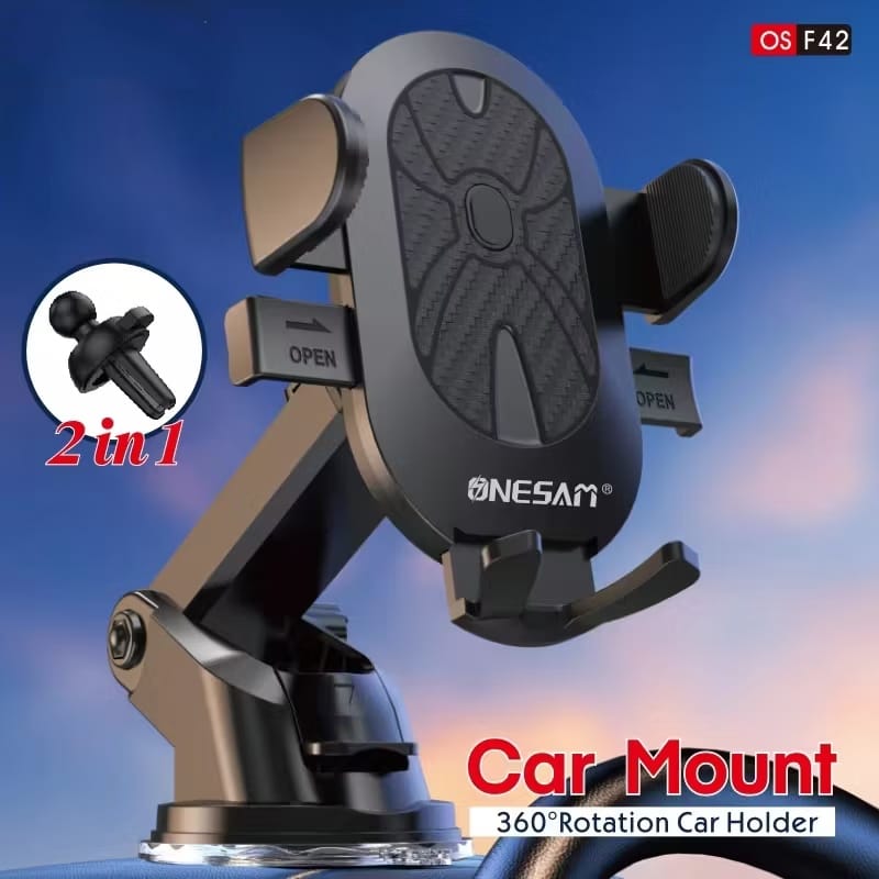 Onesam 360° Rotation 2in1 Car Mount F42