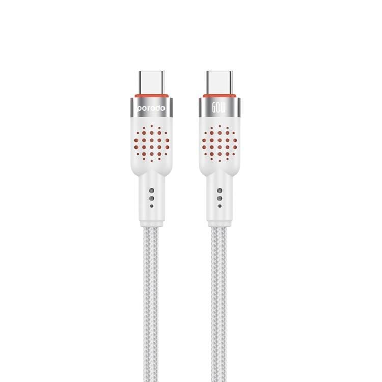 Porodo USB-C to USB-C Aluminum Braided Cable