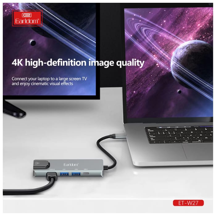 Earldom ET-W27 5-in-1 USB-C HUB