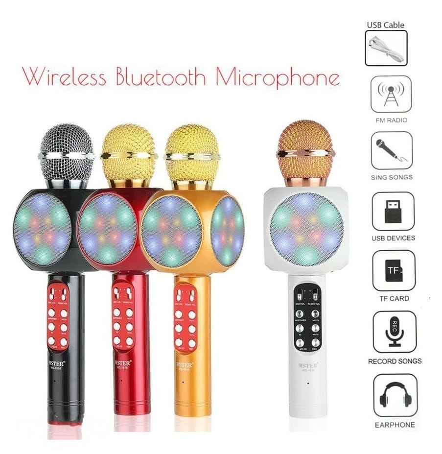 Wireless LED Bluetooth Microphone WS-1816