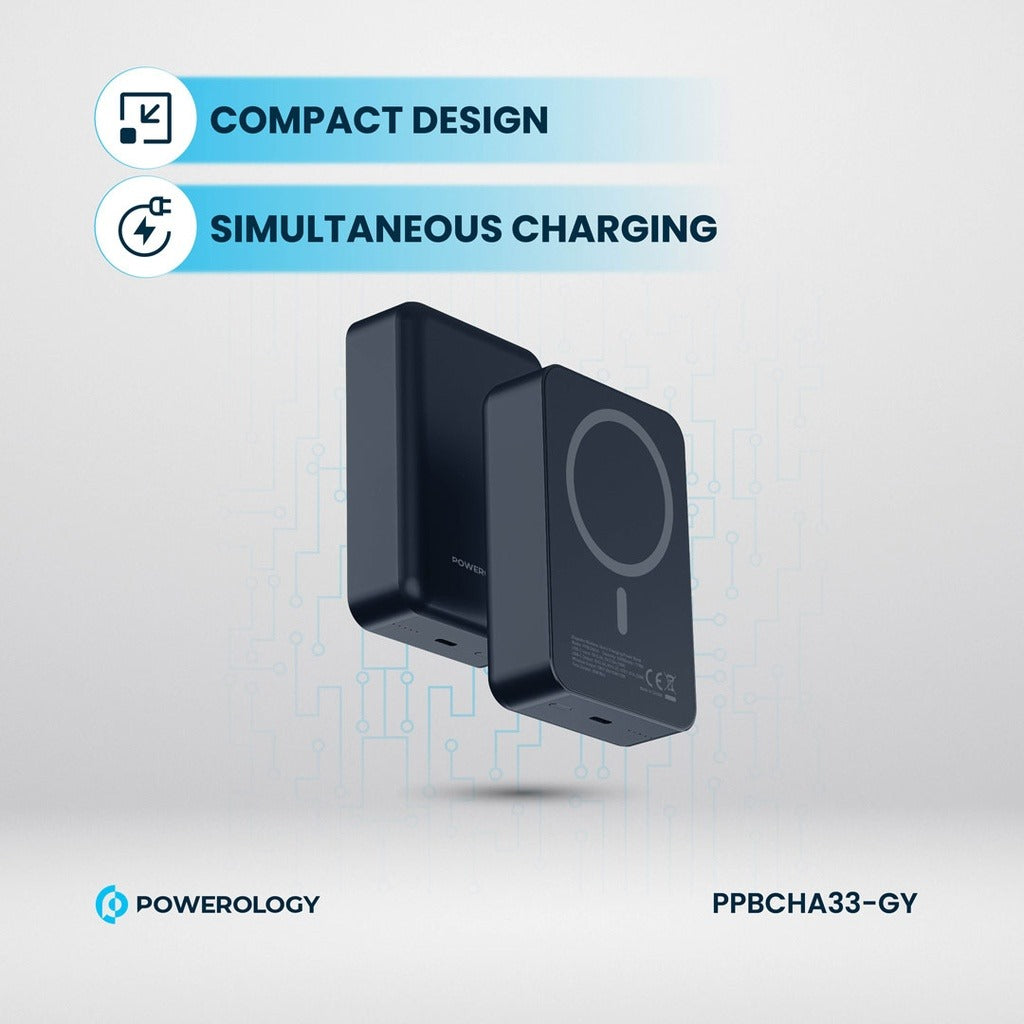 Powerology 20000mAh Magsafe Aluminum Powerbank