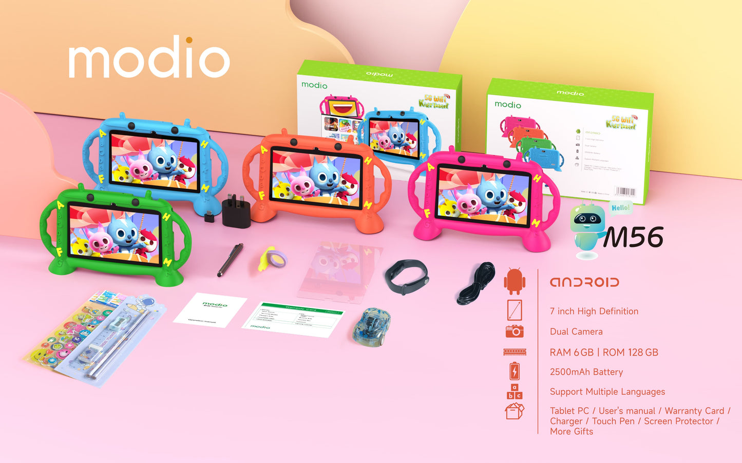 Modio M56 7Inch Kids Learning Tablet